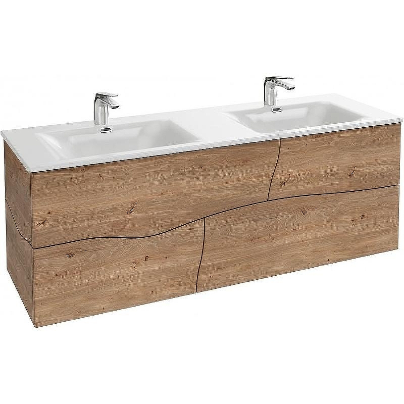 Тумба под раковину Jacob Delafon Sherwood 140 EB1835RU-P6 подвесная Натуральный дуб, купить, цена, заказать, магазин, доставка, скидка, промокод, купить, цена, заказать, магазин, доставка, скидка, промокод