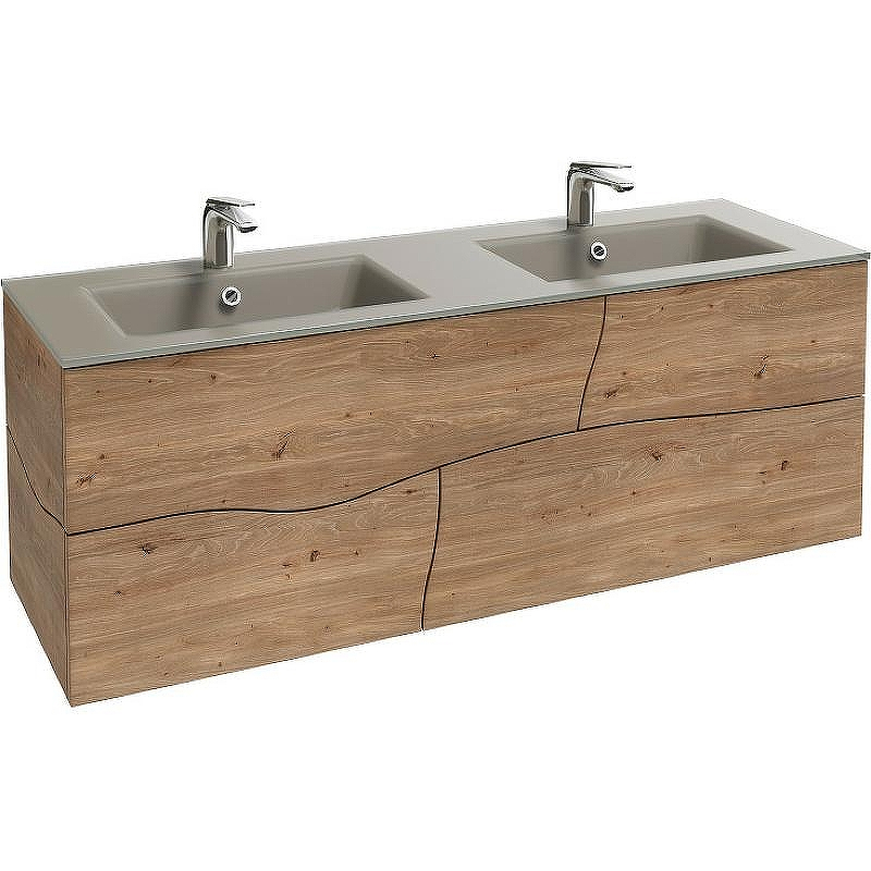 Тумба под раковину Jacob Delafon Sherwood 140 EB1835RU-P6 подвесная Натуральный дуб, купить, цена, заказать, магазин, доставка, скидка, промокод, купить, цена, заказать, магазин, доставка, скидка, промокод