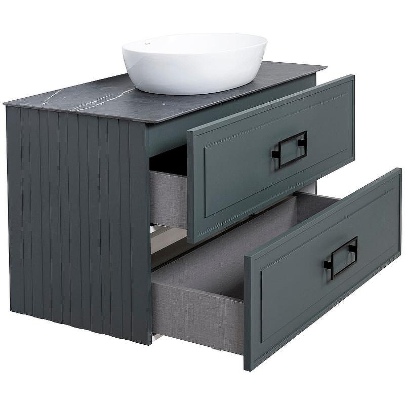 Тумба под раковину La Fenice Cubo 90 FNC-01-CUB-G-90-2 подвесная Серая матовая, купить, цена, заказать, магазин, доставка, скидка, промокод, купить, цена, заказать, магазин, доставка, скидка, промокод