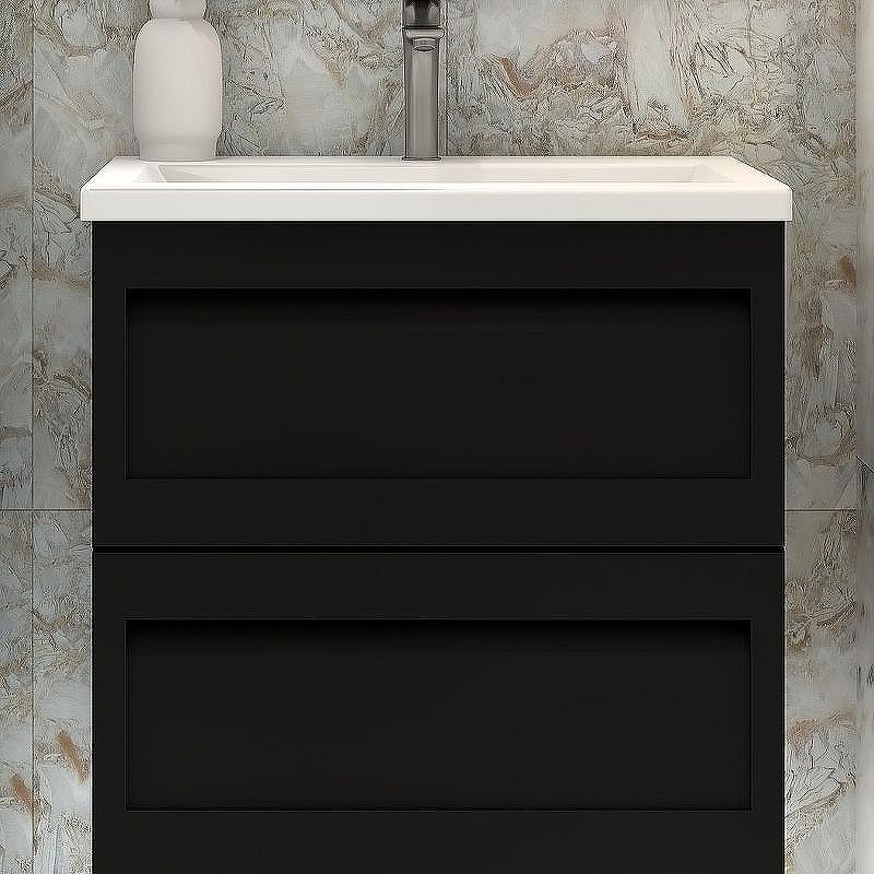 Тумба под раковину Art&Max AM-Platino-580-2C-SO-NM подвесная Черная матовая, купить, цена, заказать, магазин, доставка, скидка, промокод, купить, цена, заказать, магазин, доставка, скидка, промокод