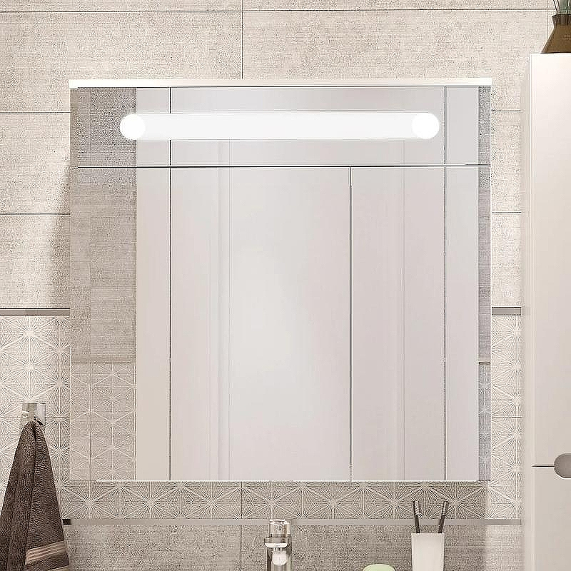 Зеркальный шкаф DIWO Коломна 80 KOL.Z.80/P/W с подсветкой Белый, купить, цена, заказать, магазин, доставка, скидка, промокод, купить, цена, заказать, магазин, доставка, скидка, промокод