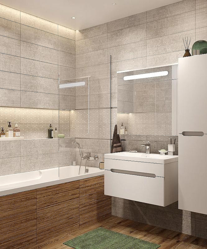 Зеркальный шкаф DIWO Коломна 80 KOL.Z.80/P/W с подсветкой Белый, купить, цена, заказать, магазин, доставка, скидка, промокод, купить, цена, заказать, магазин, доставка, скидка, промокод