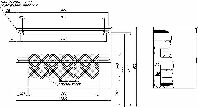 Тумба под раковину Allen Brau Eclipse 100 1.E1003.WM подвесная Белая матовая, купить, цена, заказать, магазин, доставка, скидка, промокод, купить, цена, заказать, магазин, доставка, скидка, промокод