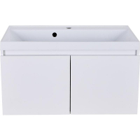 Тумба с раковиной Orange Квадро 80 KV-80TUW+Racl подвесная Белый глянец, купить, цена, заказать, магазин, доставка, скидка, промокод, купить, цена, заказать, магазин, доставка, скидка, промокод