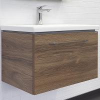 Тумба с раковиной Comforty Томари 70 00-00001279 подвесная Дуб тёмно-коричневый, купить, цена, заказать, магазин, доставка, скидка, промокод, купить, цена, заказать, магазин, доставка, скидка, промокод