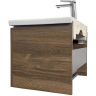 Тумба с раковиной Comforty Томари 70 00-00001279 подвесная Дуб тёмно-коричневый, купить, цена, заказать, магазин, доставка, скидка, промокод, купить, цена, заказать, магазин, доставка, скидка, промокод