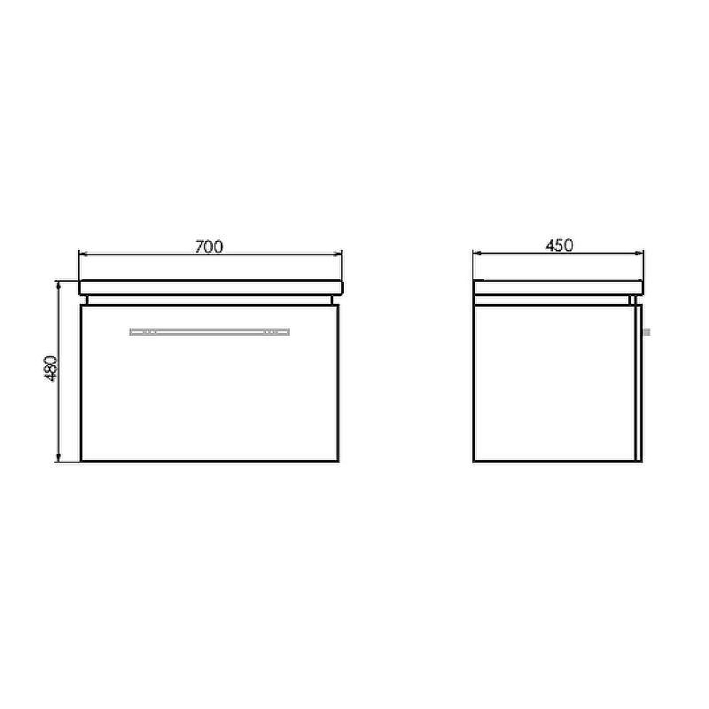 Тумба с раковиной Comforty Томари 70 00-00001279 подвесная Дуб тёмно-коричневый, купить, цена, заказать, магазин, доставка, скидка, промокод, купить, цена, заказать, магазин, доставка, скидка, промокод