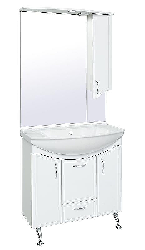 Тумба под раковину Runo Севилья 85 00000000597 Белая, купить, цена, заказать, магазин, доставка, скидка, промокод, купить, цена, заказать, магазин, доставка, скидка, промокод