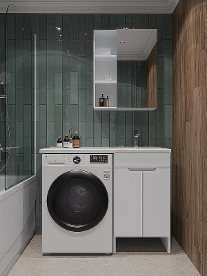 Тумба с раковиной Orange Kandy 110 R OPKD-110TUW+RAR Белый глянец