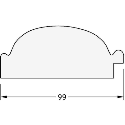 Зеркало Evoform Exclusive 159х69 BY 3571 с фацетом в багетной раме - Византия золото 99