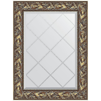 Зеркало Evoform Exclusive-G 91х69 BY 4113 с гравировкой в багетной раме - Византия золото 99