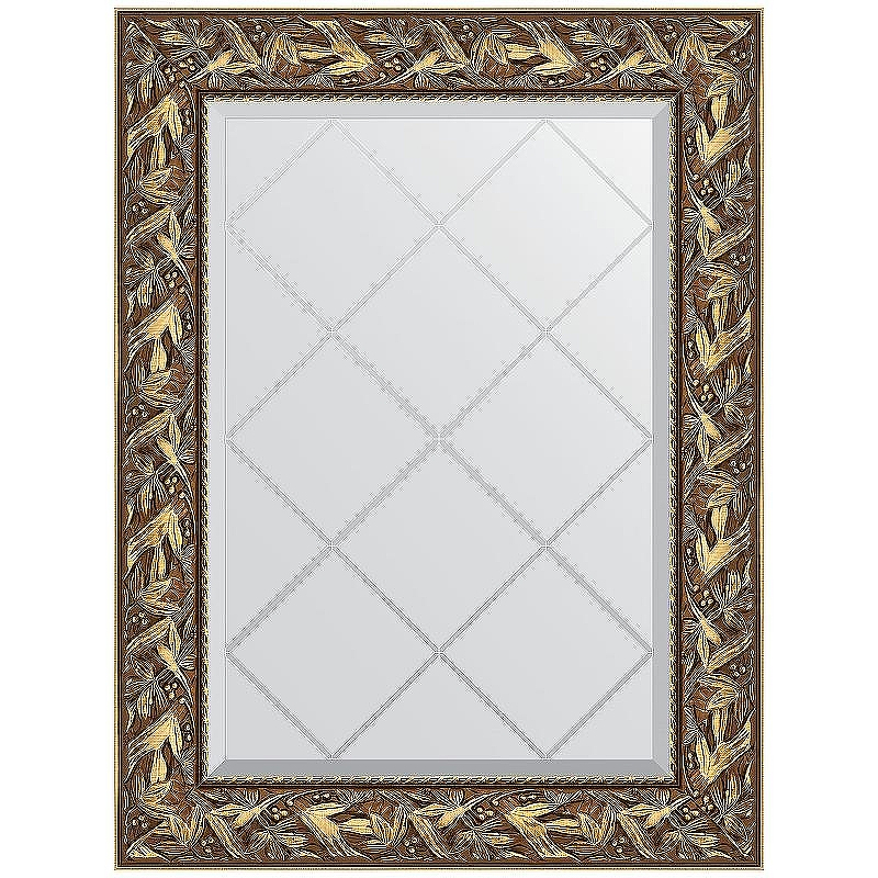 Зеркало Evoform Exclusive-G 91х69 BY 4113 с гравировкой в багетной раме - Византия золото 99, купить, цена, заказать, магазин, доставка, скидка, промокод, купить, цена, заказать, магазин, доставка, скидка, промокод