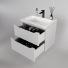 Тумба под раковину Style Line Марелла 60 Люкс Plus СС-00002404 подвесная Белый матовый антискрейтч, купить, цена, заказать, магазин, доставка, скидка, промокод, купить, цена, заказать, магазин, доставка, скидка, промокод