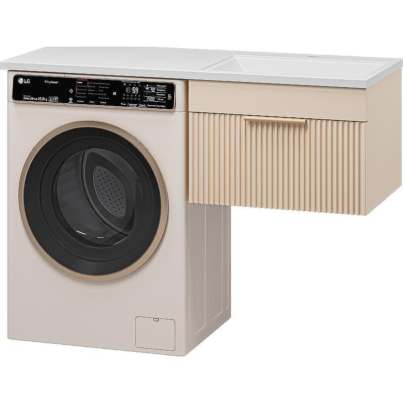 Тумба с раковиной Brevita Enfida 120 R УТ000016088 подвесная Бежевая матовая, купить, цена, заказать, магазин, доставка, скидка, промокод, купить, цена, заказать, магазин, доставка, скидка, промокод