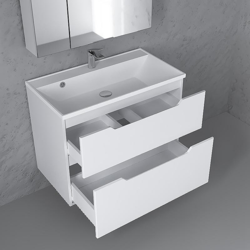 Тумба под раковину Raval Wector 80 Wct.01.80/P/W/MD подвесная Белая, купить, цена, заказать, магазин, доставка, скидка, промокод, купить, цена, заказать, магазин, доставка, скидка, промокод