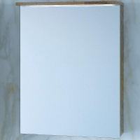 Зеркальный шкаф Бриклаер Кристалл 56 4627125417221 с подсветкой Дуб гранж песочный, купить, цена, заказать, магазин, доставка, скидка, промокод, купить, цена, заказать, магазин, доставка, скидка, промокод