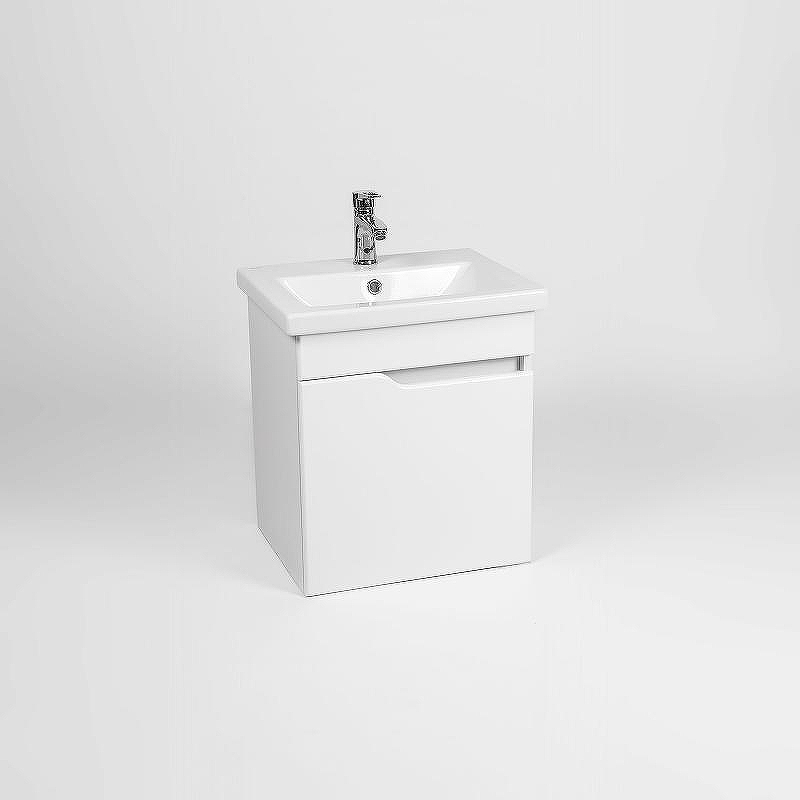 Тумба под раковину VIANT Куба 50 VKUB50CO-T1STP подвесная Белая, купить, цена, заказать, магазин, доставка, скидка, промокод, купить, цена, заказать, магазин, доставка, скидка, промокод
