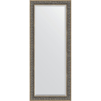 Зеркало Evoform Exclusive Floor 204х84 BY 6132 с фацетом в багетной раме - Вензель серебряный 101, купить, цена, заказать, магазин, доставка, скидка, промокод, купить, цена, заказать, магазин, доставка, скидка, промокод