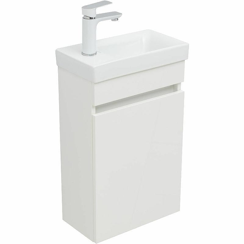 Тумба под раковину Aquanet Вега 40 329129 подвесная Белый глянец, купить, цена, заказать, магазин, доставка, скидка, промокод, купить, цена, заказать, магазин, доставка, скидка, промокод