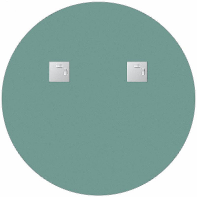 Зеркало Evoform Shadow d70 BY 0562 с металлической полочкой - Черный цвет