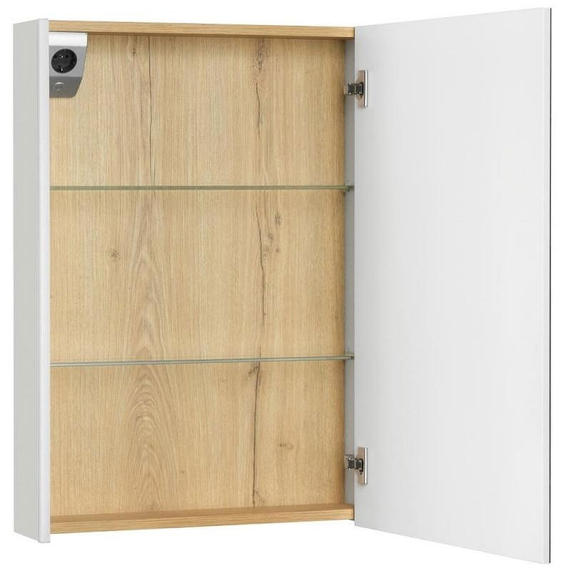 Зеркальный шкаф Roca Up 60 ZRU9303025 R с подсветкой Белый глянец, купить, цена, заказать, магазин, доставка, скидка, промокод, купить, цена, заказать, магазин, доставка, скидка, промокод