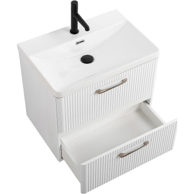 Тумба под раковину BelBagno Due 50 DUE-500-2C-SO-BL-P подвесная Bianco Lucido