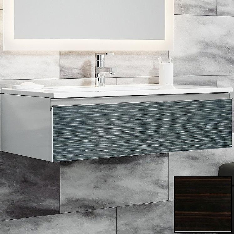 Тумба с раковиной SanVit Авеню-1 90 kavenu190 с фактурой под дерево подвесная Черное дерево, купить, цена, заказать, магазин, доставка, скидка, промокод, купить, цена, заказать, магазин, доставка, скидка, промокод