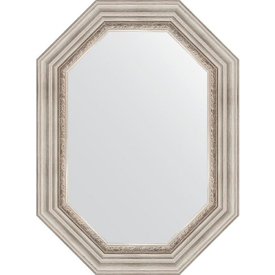Зеркало Evoform Octagon 56x76 BY 7165 в багетной раме - Римское серебро 88