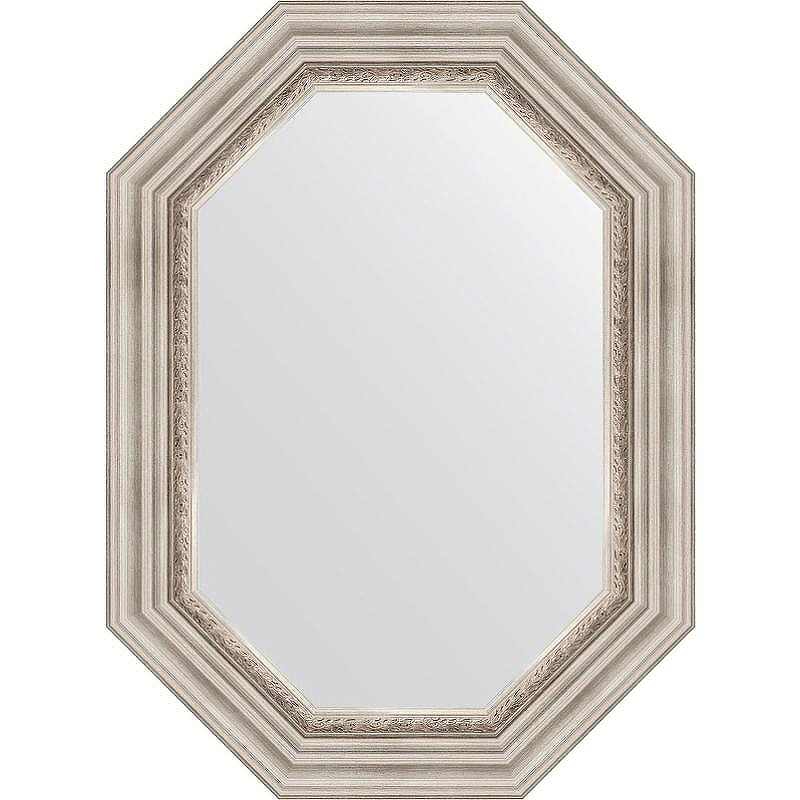 Зеркало Evoform Octagon 56x76 BY 7165 в багетной раме - Римское серебро 88, купить, цена, заказать, магазин, доставка, скидка, промокод, купить, цена, заказать, магазин, доставка, скидка, промокод