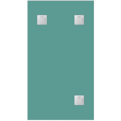 Зеркало Evoform Style 100x60 BY 0831 с зеркальным обрамлением - цвет Графит