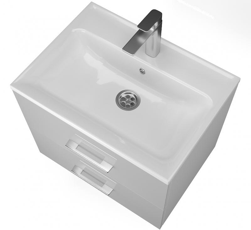 Тумба с раковиной Marka One Elena 60П У96877 подвесная Белый глянец, купить, цена, заказать, магазин, доставка, скидка, промокод, купить, цена, заказать, магазин, доставка, скидка, промокод