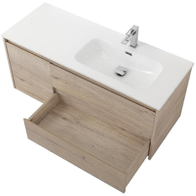 Тумба под раковину BelBagno Kraft 100 R KRAFT-1000-2C-1A-SO-RGB-R подвесная Rovere Galifax Bianco