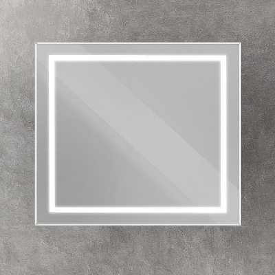 Зеркало BelBagno Kraft 90 SPC-KRAFT-900-800-SENS-AL с подсветкой Сатин с сенсорным выключателем