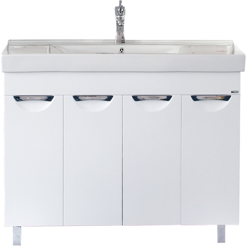 Тумба с раковиной Misty София 100 УТ000000297 Белая глянцевая, купить, цена, заказать, магазин, доставка, скидка, промокод, купить, цена, заказать, магазин, доставка, скидка, промокод