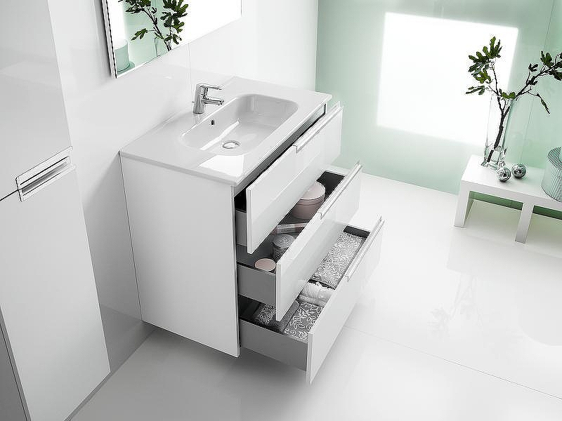 Тумба под раковину Roca Victoria Nord Ice Edition 80 ZRU9302835 Белый глянец, купить, цена, заказать, магазин, доставка, скидка, промокод, купить, цена, заказать, магазин, доставка, скидка, промокод