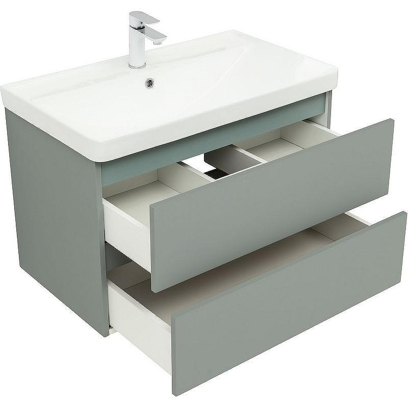 Тумба под раковину Aquanet Вега 2.0 80 337961 подвесная Мисти грин, купить, цена, заказать, магазин, доставка, скидка, промокод, купить, цена, заказать, магазин, доставка, скидка, промокод