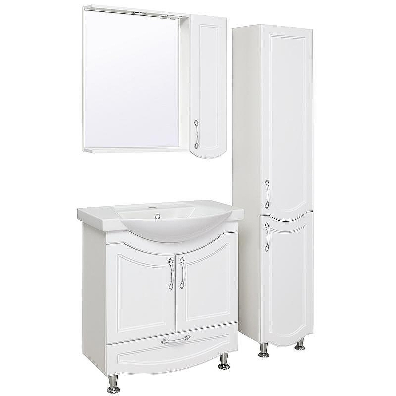 Тумба под раковину Runo Неаполь 75 00-00001034 Белая, купить, цена, заказать, магазин, доставка, скидка, промокод, купить, цена, заказать, магазин, доставка, скидка, промокод