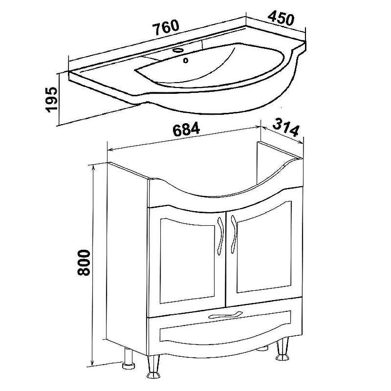 Тумба под раковину Runo Неаполь 75 00-00001034 Белая, купить, цена, заказать, магазин, доставка, скидка, промокод, купить, цена, заказать, магазин, доставка, скидка, промокод