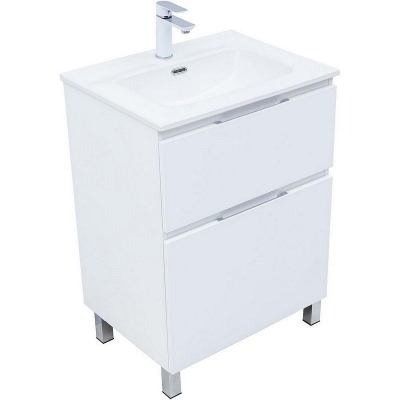 Тумба под раковину Aquanet Алвита New 60 344132 Белая матовая