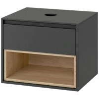 Тумба под раковину Excellent Tuto 60 MLEX.0102.600.GRBL подвесная Серый Дуб, купить, цена, заказать, магазин, доставка, скидка, промокод, купить, цена, заказать, магазин, доставка, скидка, промокод