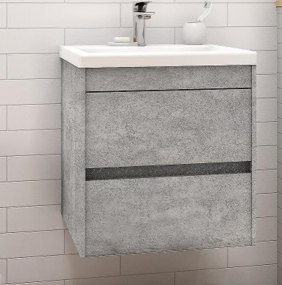 Тумба под раковину Art&Max Family-500-2C-SO-CV подвесная Цемент