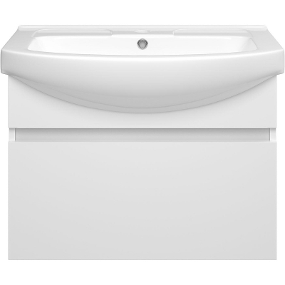 Тумба с раковиной Misty Монро 75 УТ000023886 подвесная Белая