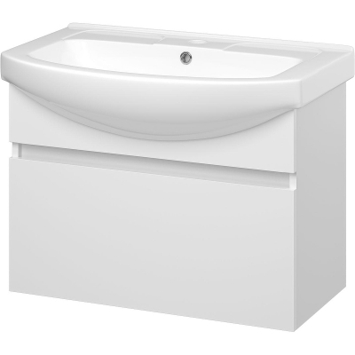 Тумба с раковиной Misty Монро 75 УТ000023886 подвесная Белая