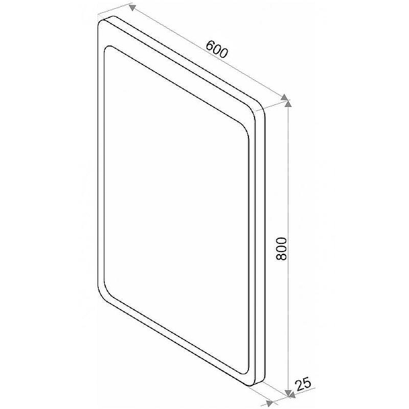 Зеркало Континент Lacio 600х800 ЗЛП509 с подсветкой с сенсорным выключателем, купить, цена, заказать, магазин, доставка, скидка, промокод, купить, цена, заказать, магазин, доставка, скидка, промокод