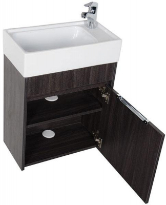 Тумба с раковиной Aquanet Лидс 50 213042 подвесная Эвкалипт мистери
