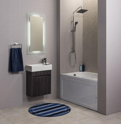 Тумба с раковиной Aquanet Лидс 50 213042 подвесная Эвкалипт мистери