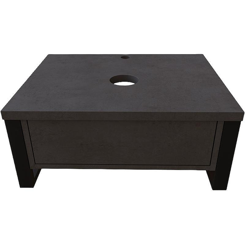 Тумба под раковину 1MarKa Grunge Loft 60П Ц0000001581 подвесная Бетон темно-серый, купить, цена, заказать, магазин, доставка, скидка, промокод, купить, цена, заказать, магазин, доставка, скидка, промокод