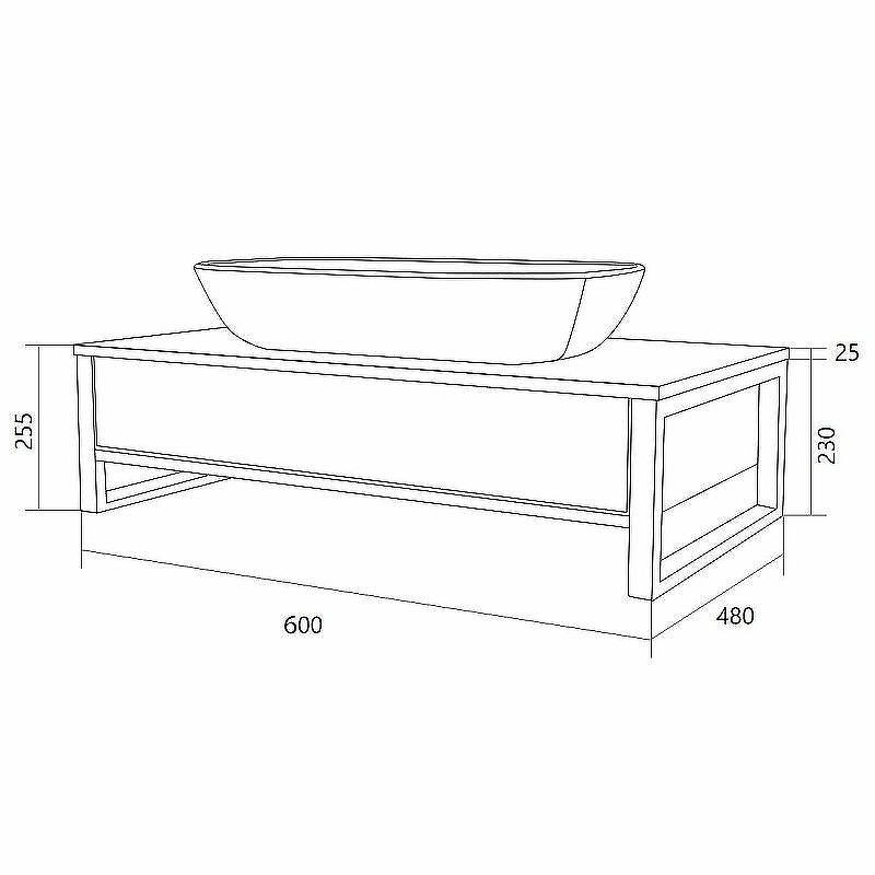 Тумба под раковину 1MarKa Grunge Loft 60П Ц0000001581 подвесная Бетон темно-серый, купить, цена, заказать, магазин, доставка, скидка, промокод, купить, цена, заказать, магазин, доставка, скидка, промокод