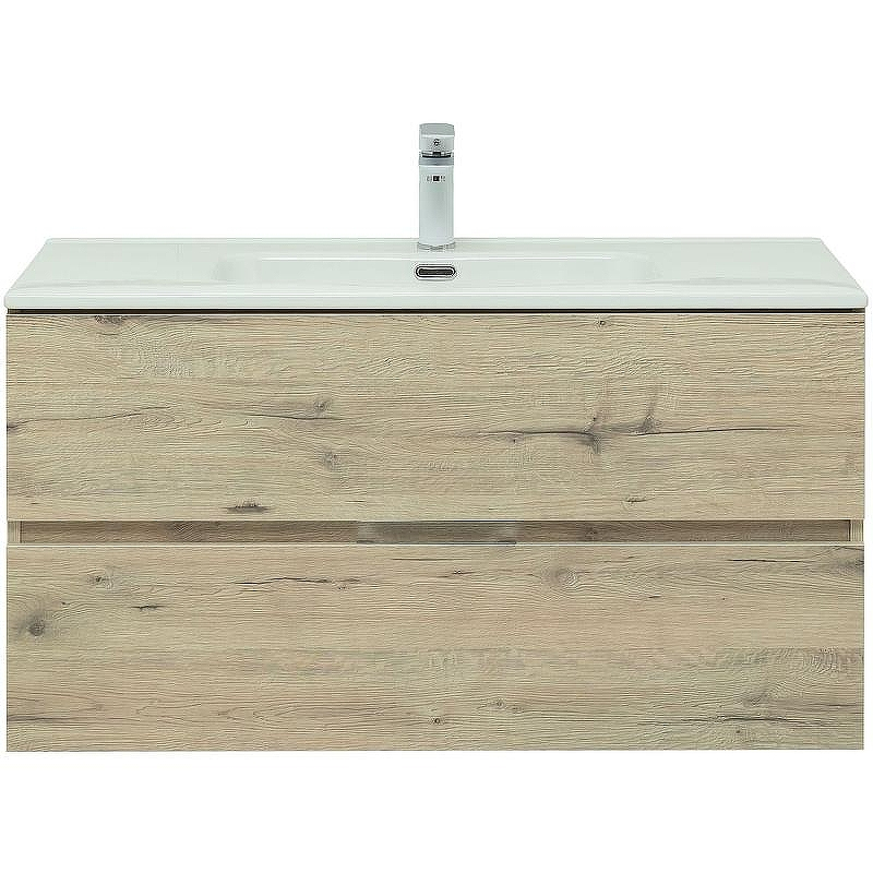 Тумба под раковину Aquanet Алвита New 100 277521 подвесная Дуб Веллингтон, купить, цена, заказать, магазин, доставка, скидка, промокод, купить, цена, заказать, магазин, доставка, скидка, промокод