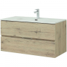 Тумба под раковину Aquanet Алвита New 100 277521 подвесная Дуб Веллингтон, купить, цена, заказать, магазин, доставка, скидка, промокод, купить, цена, заказать, магазин, доставка, скидка, промокод